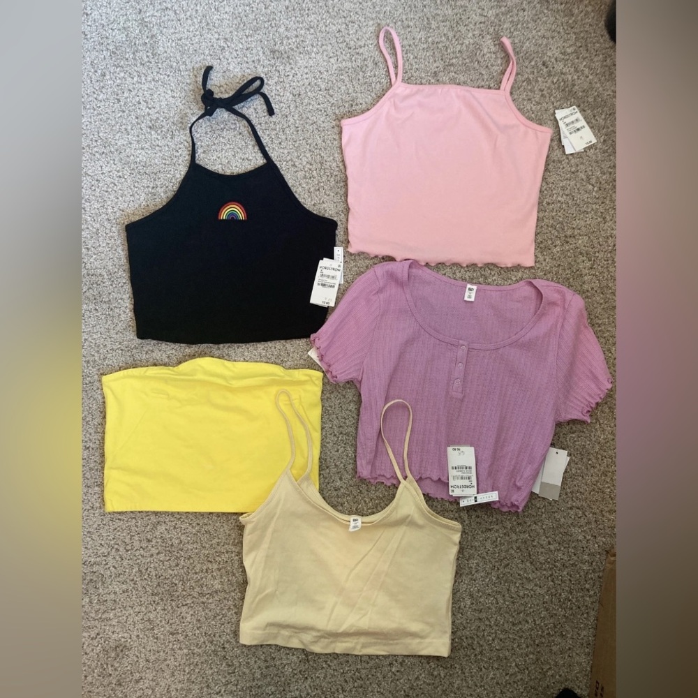 Nordstrom Lot of 5 Crop Tops